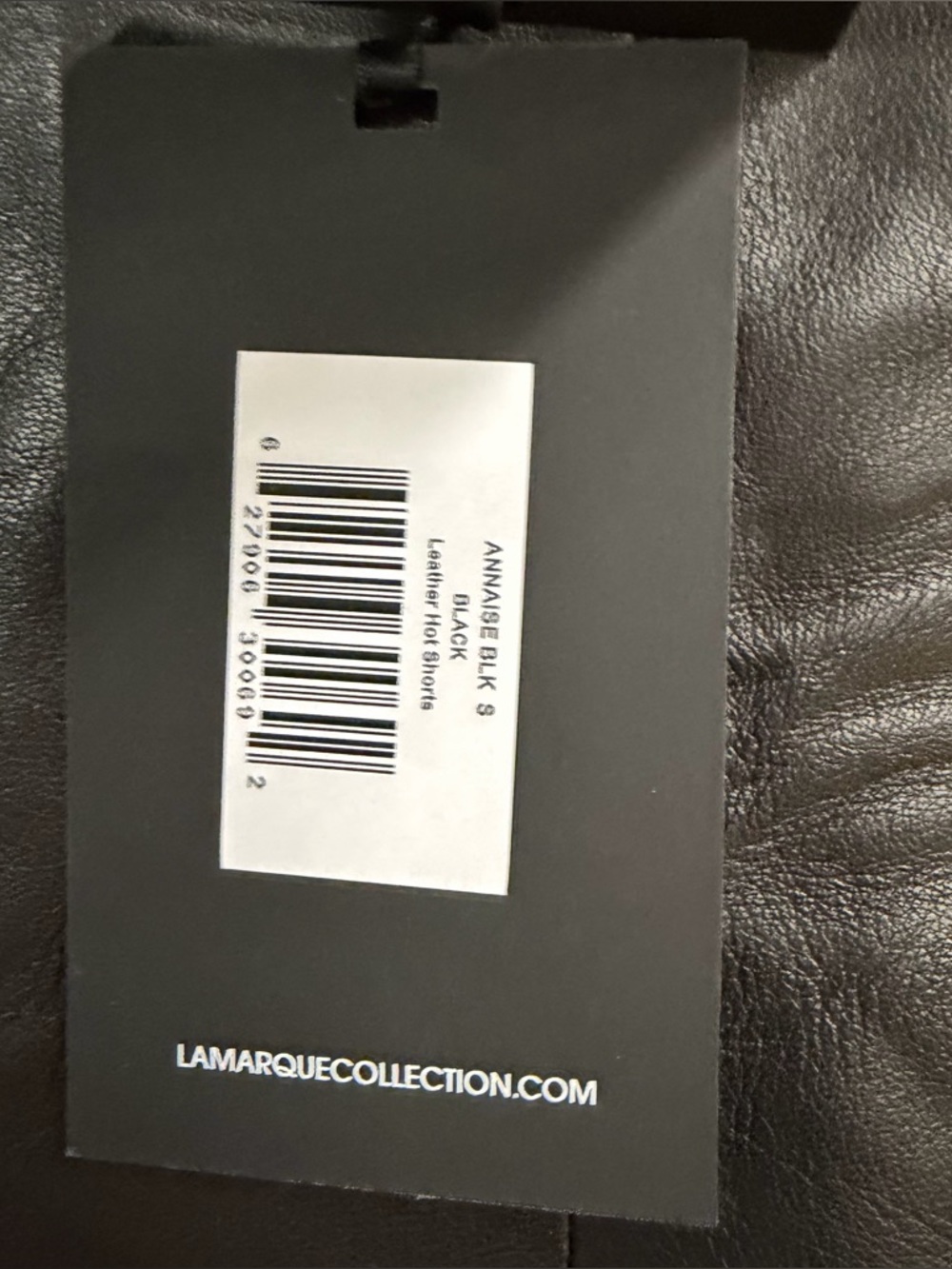 Lamarque Annaise Shorts Black High-Waist Leather booty Revolve S - Picture 8 of 10